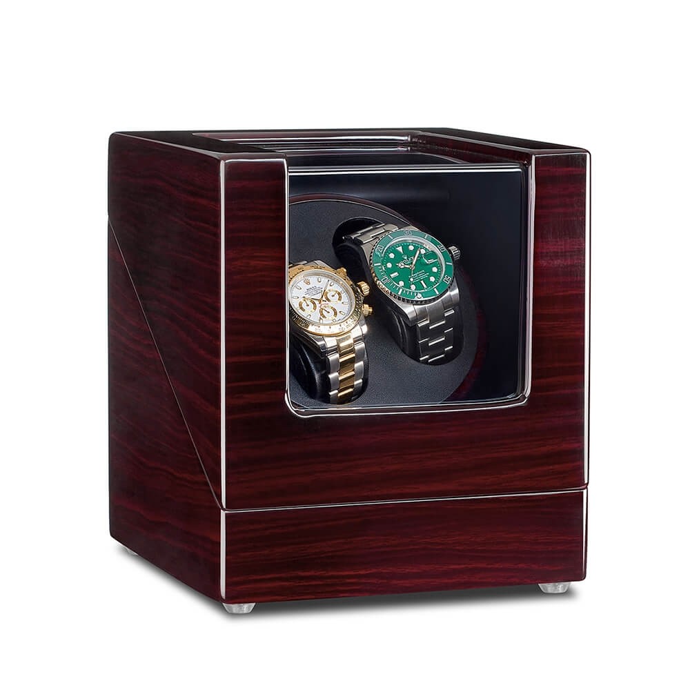 Discount Jqueen Wooden Double Watch Winder Black & Ebony